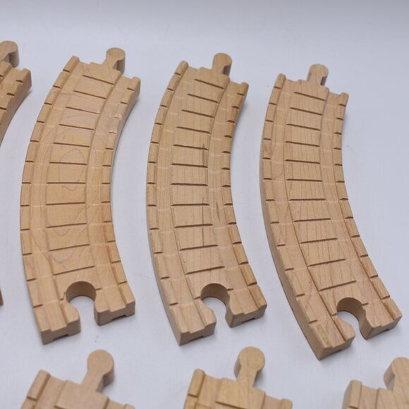 6" Clickity Clack Curved Wooden Track x 10 Thomas & Friends Wooden Railw… - Picture 6 of 14